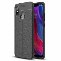 

TPU чехол фактурный (с имитацией кожи) для Xiaomi Mi 8