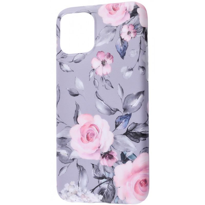 

TPU чехол Flowers Series для Apple iPhone 11 Pro Max (6.5") Розы / Серый фон (113934)