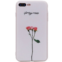 

TPU чехол Flowers (soft touch white) для Apple iPhone 7 plus / 8 plus (5.5")
