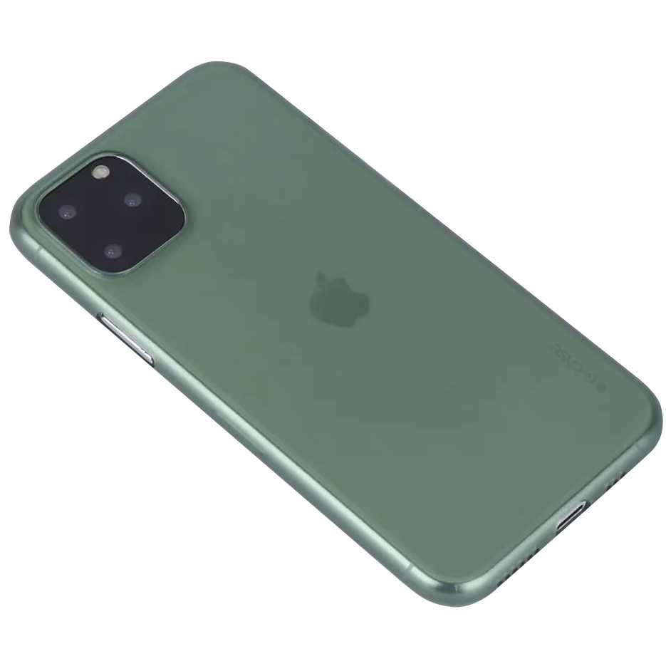 

TPU чехол G-Case Colourful series для Apple iPhone 11 Pro Max (6.5") Бесцветный / Темно-зеленый (117019)