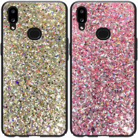 

TPU чехол Glitter Crystal для Samsung Galaxy A10s
