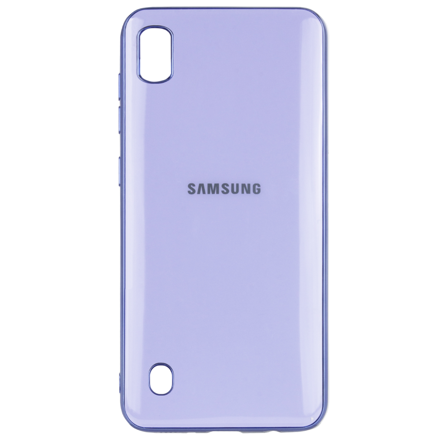 

TPU чехол GLOSSY LOGO для Samsung Galaxy A10 (A105F) Сиреневый (109440)