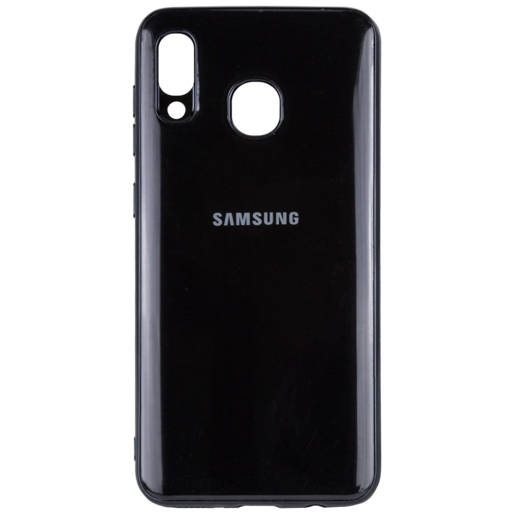 

TPU чехол GLOSSY LOGO для Samsung Galaxy A20 / A30 Черный (105643)