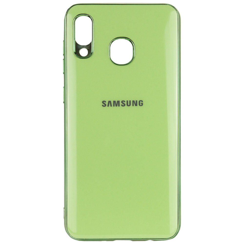 

TPU чехол GLOSSY LOGO для Samsung Galaxy A20 (A205F) Салатовый (105641)