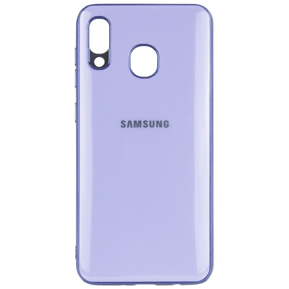 

TPU чехол GLOSSY LOGO для Samsung Galaxy A20 / A30 Сиреневый (105642)
