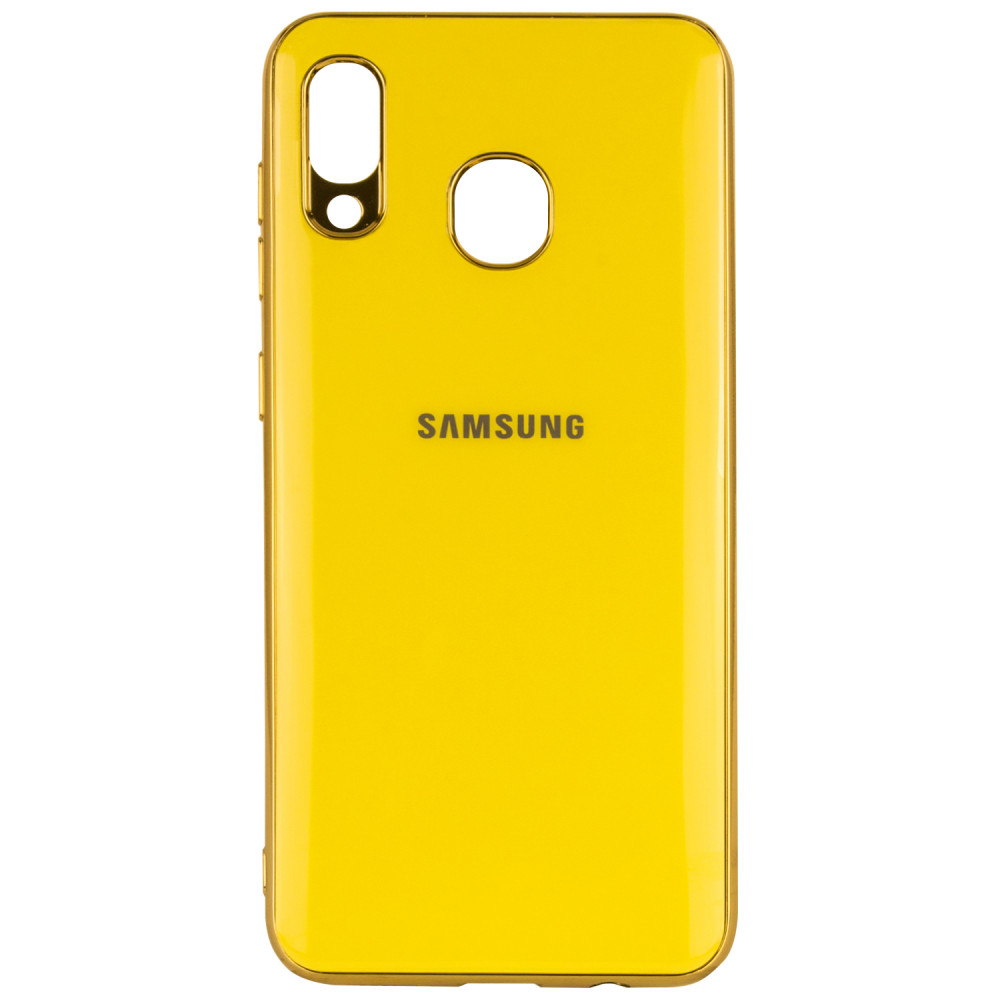

TPU чехол GLOSSY LOGO для Samsung Galaxy A20 / A30 Желтый (105636)