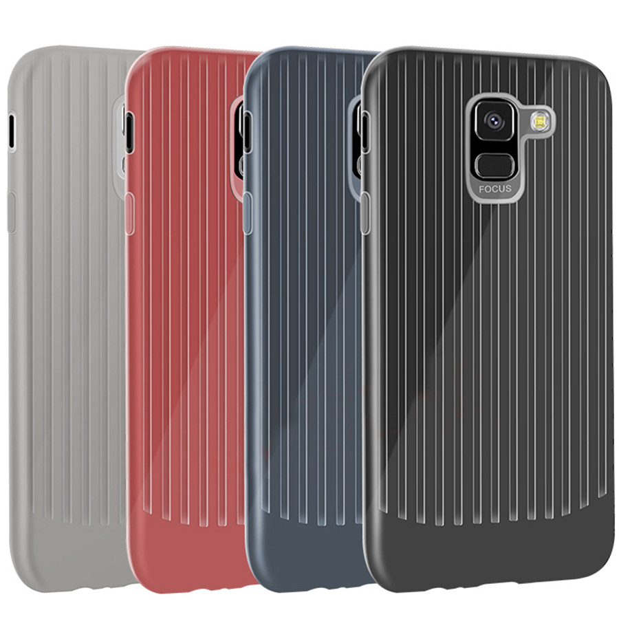 

TPU чехол Grill для Samsung J600F Galaxy J6 (2018) Красный (прозрачный) (85809)