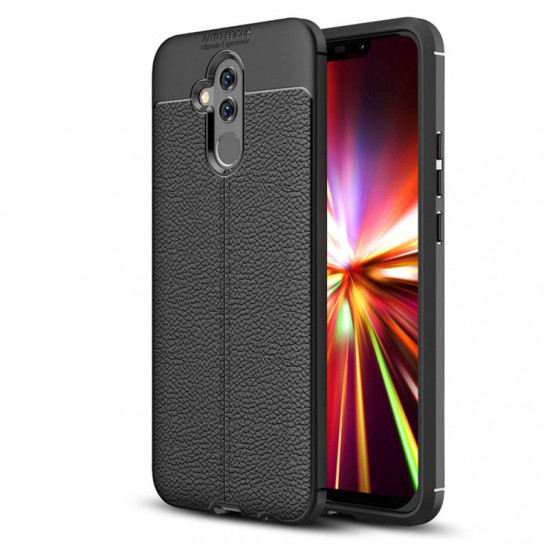 

TPU чехол iPaky Litchi Series для Huawei Mate 20 lite Черный (89795)