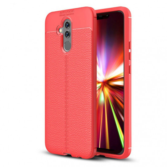 

TPU чехол iPaky Litchi Series для Huawei Mate 20 lite Красный (89793)