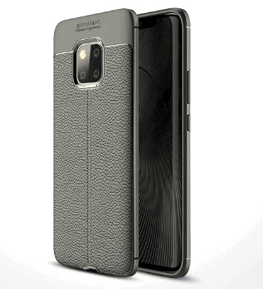 

TPU чехол iPaky Litchi Series для Huawei Mate 20 Pro Черный (89799)