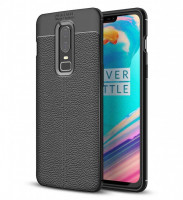 

TPU чехол iPaky Litchi Series для OnePlus 6