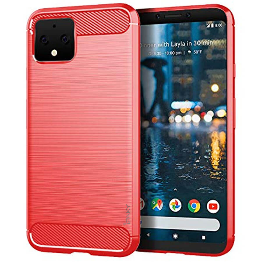 

TPU чехол iPaky Slim Series для Google Pixel 4 Красный (120492)