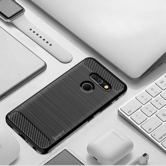 

TPU чехол iPaky Slim Series для LG G8 ThinQ Черный (99105)