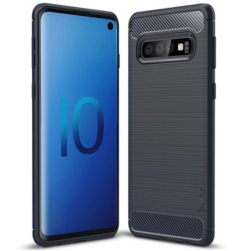 

TPU чехол iPaky Slim Series для Samsung Galaxy S10+ Синий (98973)