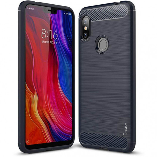 

TPU чехол iPaky Slim Series для Xiaomi Redmi Note 6 Pro Синий (88098)