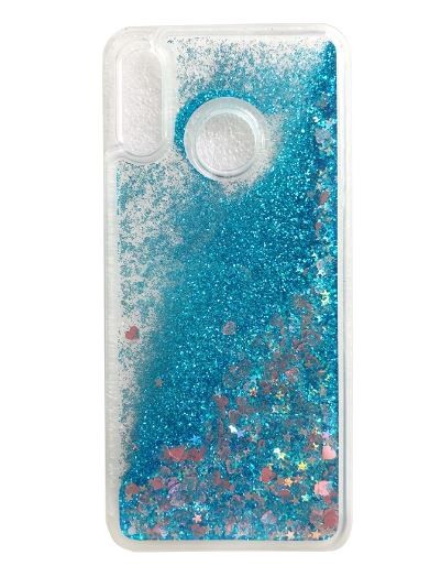 

TPU чехол Liquid hearts для Huawei Nova 3i Голубой (90746)