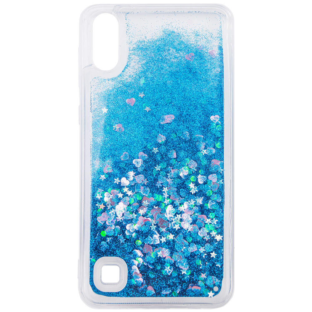 

TPU чохол Liquid hearts для Samsung Galaxy A10 (A105F) (Блакитний)