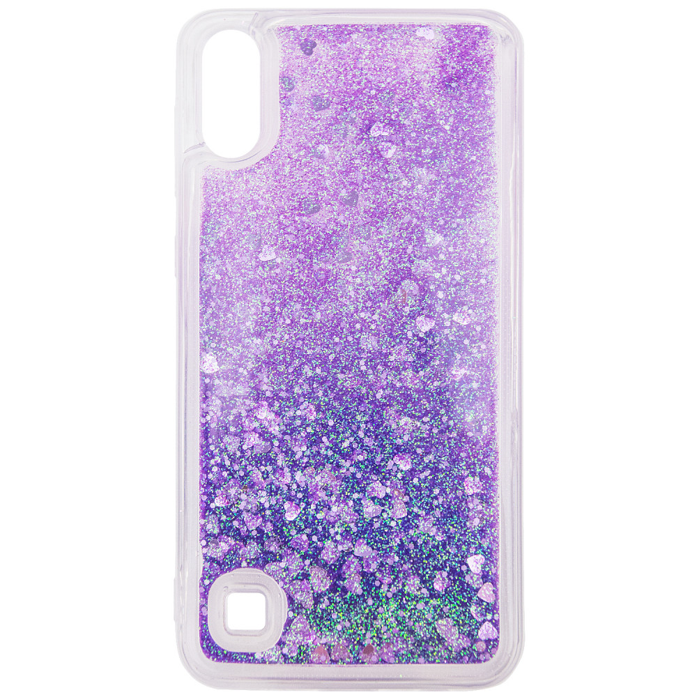 

TPU чохол Liquid hearts для Samsung Galaxy A10 (A105F) (Фіолетовий)