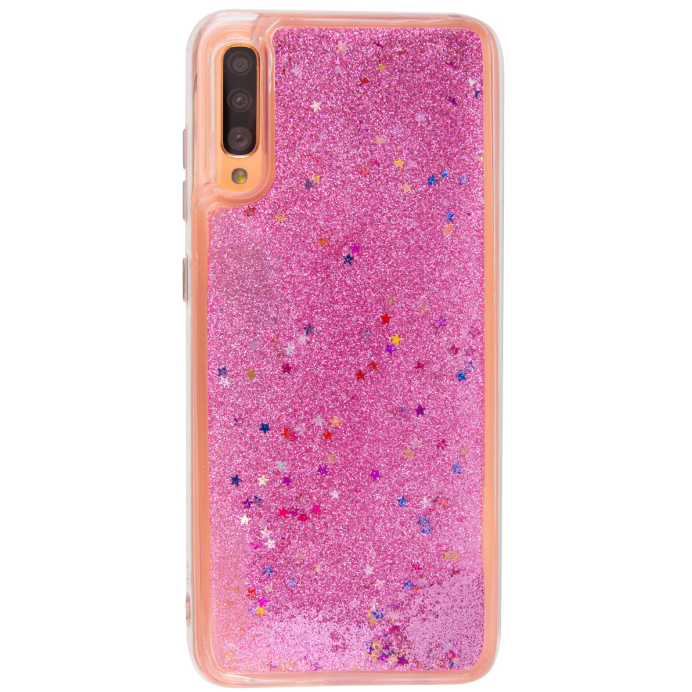 

TPU чехол Liquid hearts для Samsung Galaxy A70 (A705F) Розовый (105469)