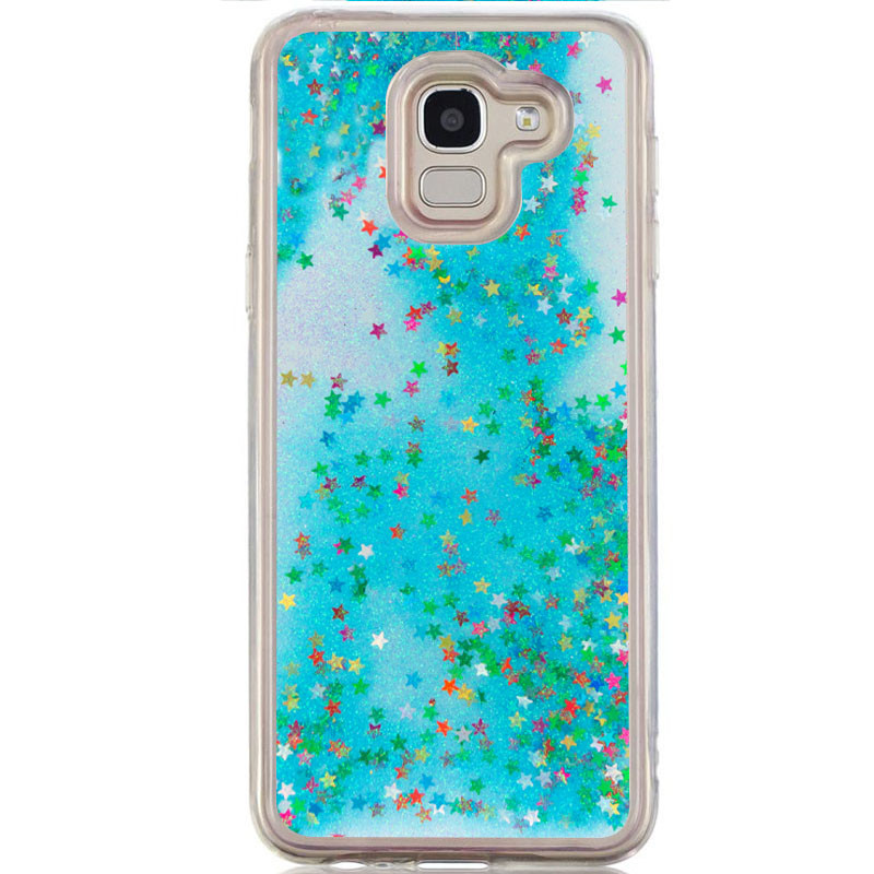 

TPU чехол Liquid hearts для Samsung Galaxy A6 (2018) Бирюзовый (90617)