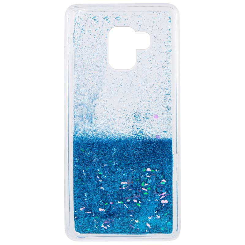 

TPU чехол Liquid hearts для Samsung Galaxy S9+ Голубой (90637)