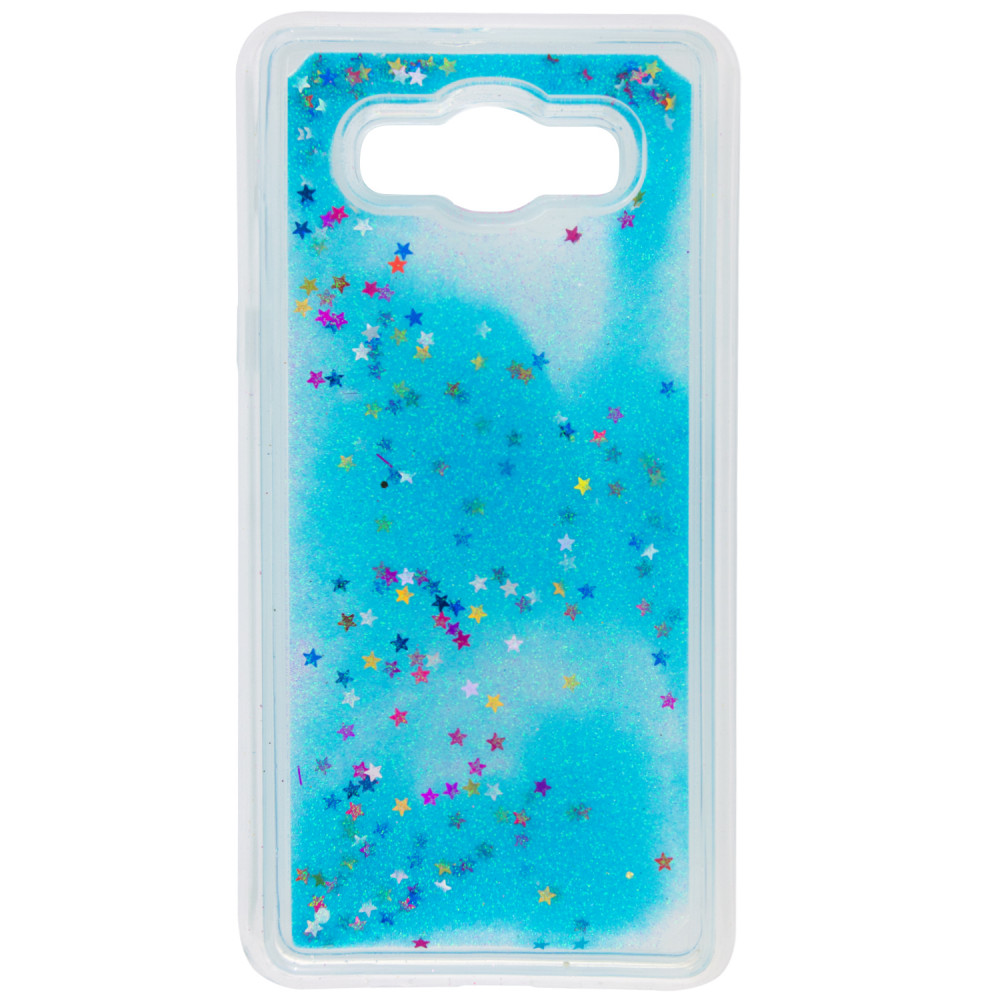 

TPU чехол Liquid hearts для Samsung J510F Galaxy J5 (2016) Голубой (90641)