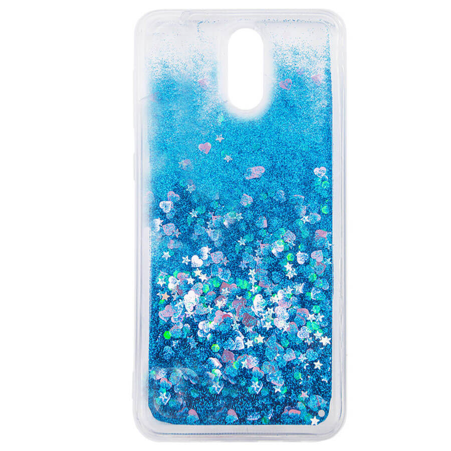 

TPU чохол Liquid hearts для Xiaomi Redmi 8A (Блакитний)