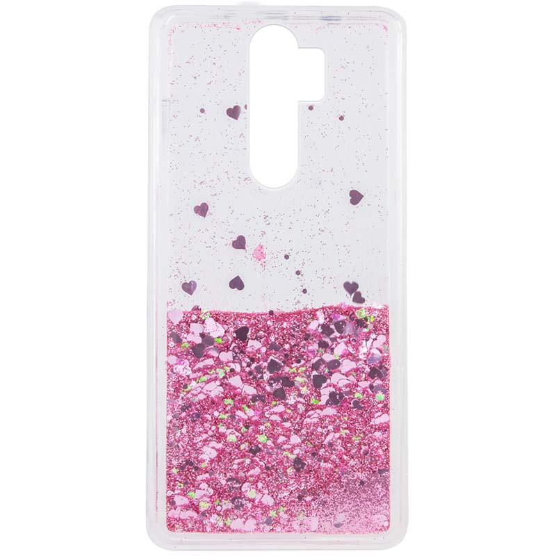 

TPU чехол Liquid hearts для Xiaomi Redmi Note 8 Pro Розовый (116616)