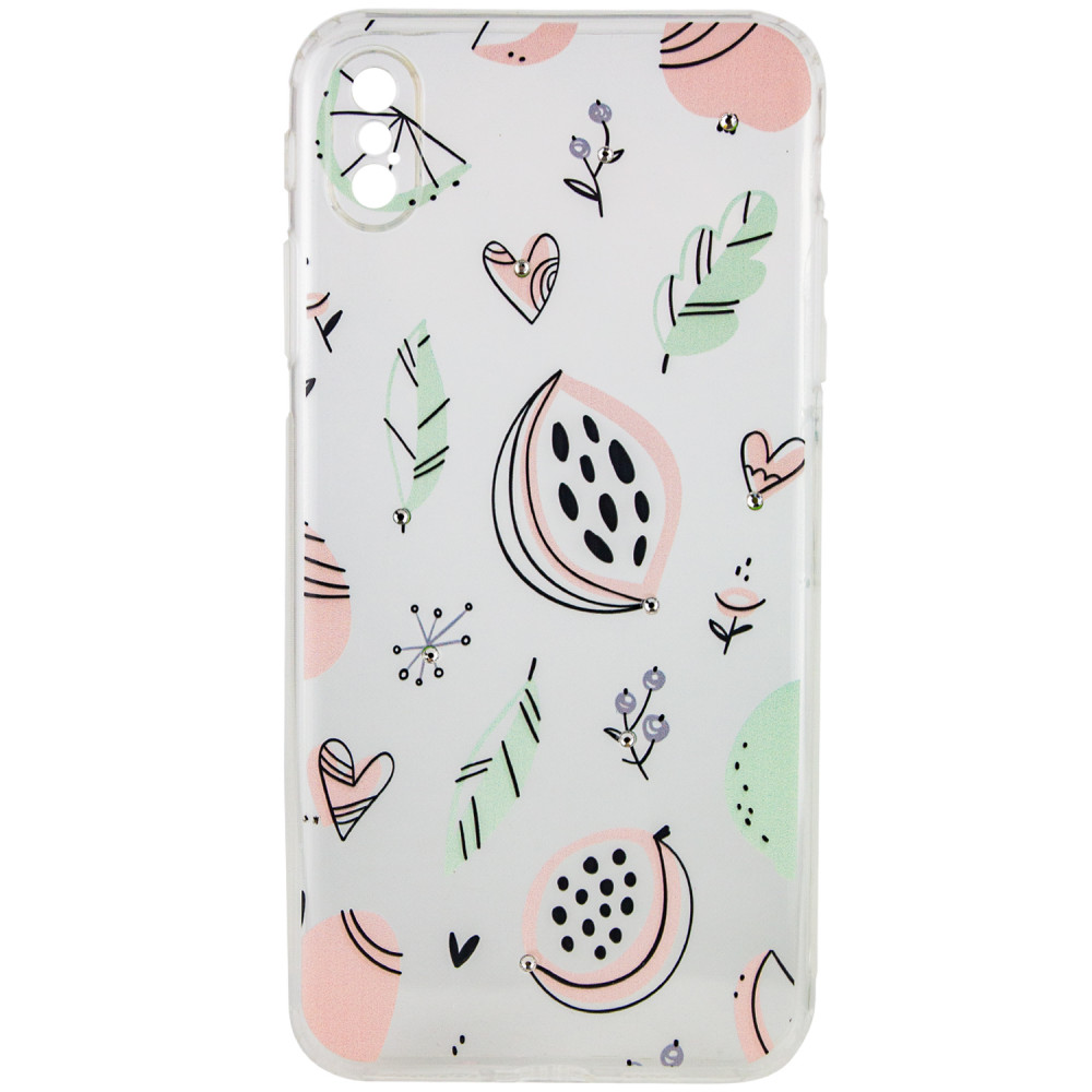

TPU чехол Luxury Diamond full protective для Apple iPhone XS Max (6.5") Прозрачный / Экзотические фрукты (106080)