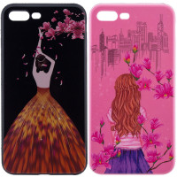 

TPU чехол Magic Girl со стразами для Apple iPhone 7 plus / 8 plus (5.5")