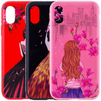 

TPU чехол Magic Girl со стразами для Apple iPhone X (5.8") / XS (5.8")