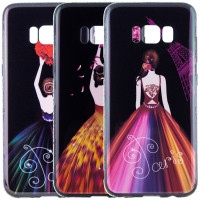 

TPU чехол Magic Girl со стразами для Samsung G950 Galaxy S8