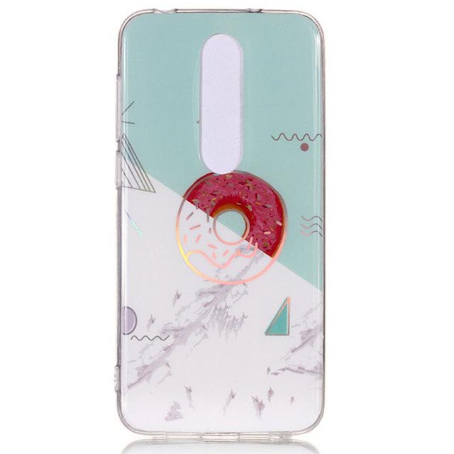 

TPU чехол Marble Series для Nokia 6.1 Пончик (92639)