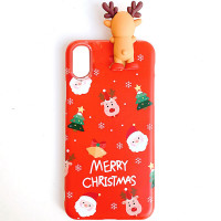 

TPU чехол Merry Christmas с игрушкой для Apple iPhone X (5.8")