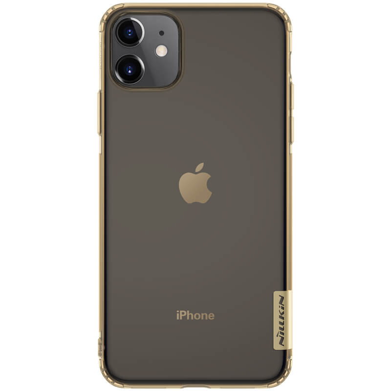 

TPU чехол Nillkin Nature Series для Apple iPhone 11 (6.1") Золотой (прозрачный) (111614)