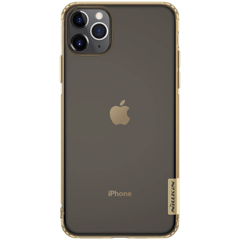 

TPU чехол Nillkin Nature Series для Apple iPhone 11 Pro Max (6.5") Золотой (прозрачный) (111616)