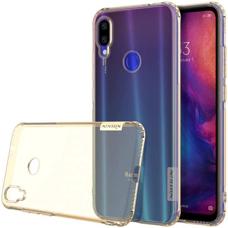 

TPU чехол Nillkin Nature Series для Xiaomi Redmi Note 7 / Note 7 Pro / Note 7s Золотой (прозрачный) (97795)