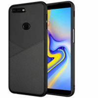 

TPU чехол с имитацией кожи Leather Half для Huawei Honor 7A Pro / Y6 Prime 2018