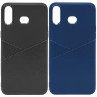 

TPU чехол с имитацией кожи Leather Half для Samsung Galaxy A6s (2018)