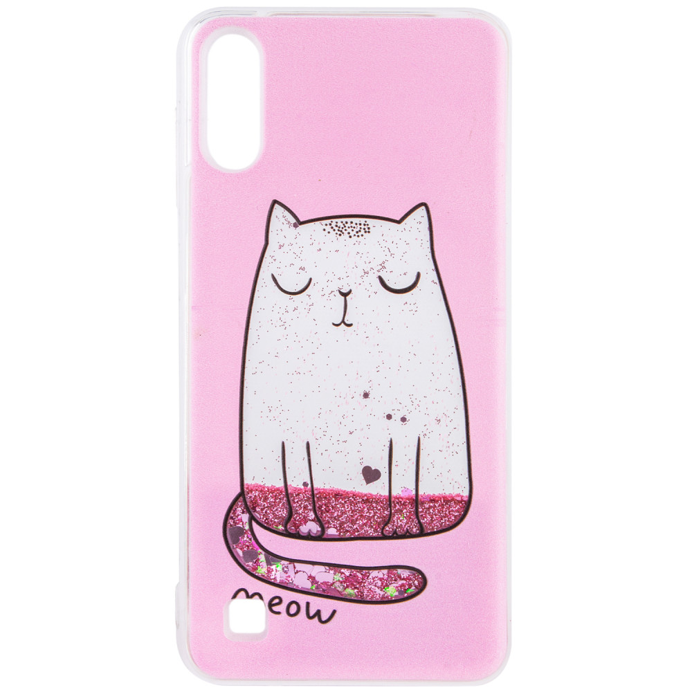 

TPU чехол с переливающимися блестками для Samsung Galaxy A10 (A105F) Котенок (105554)