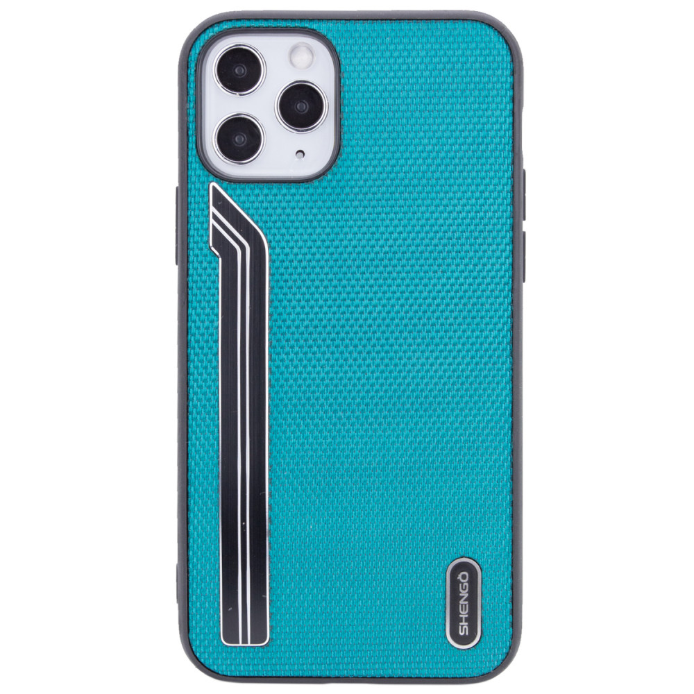 

TPU чохол SHENGO Textile series для Apple iPhone 11 Pro (5.8") (Зелений)