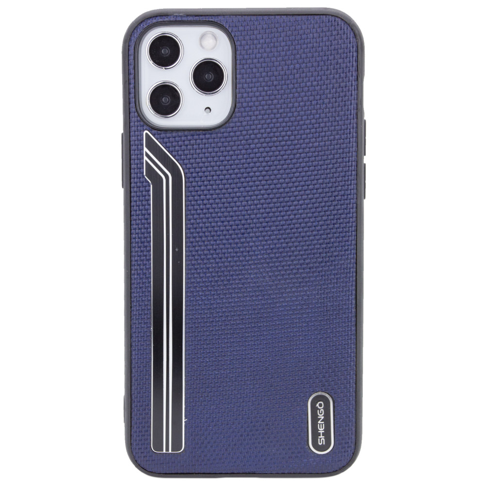 

TPU чохол SHENGO Textile series для Apple iPhone 11 Pro Max (6.5") (Синій)