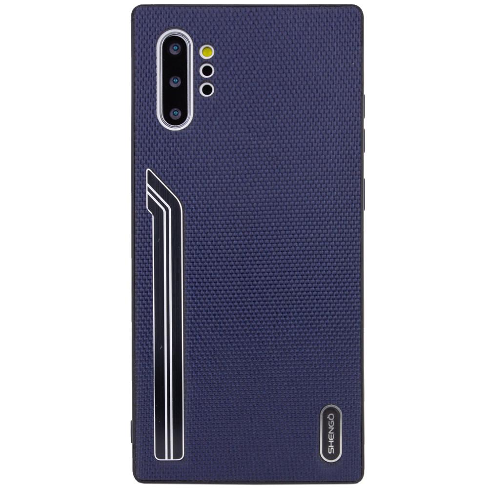 

TPU чохол SHENGO Textile series для Samsung Galaxy Note 10 Plus (Синій)