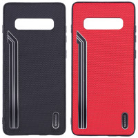 

TPU чехол SHENGO Textile series для Samsung Galaxy S10+