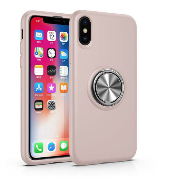 

TPU чехол Summer ColorRing под магнитный держатель для Apple iPhone X (5.8") Розовый (103572)