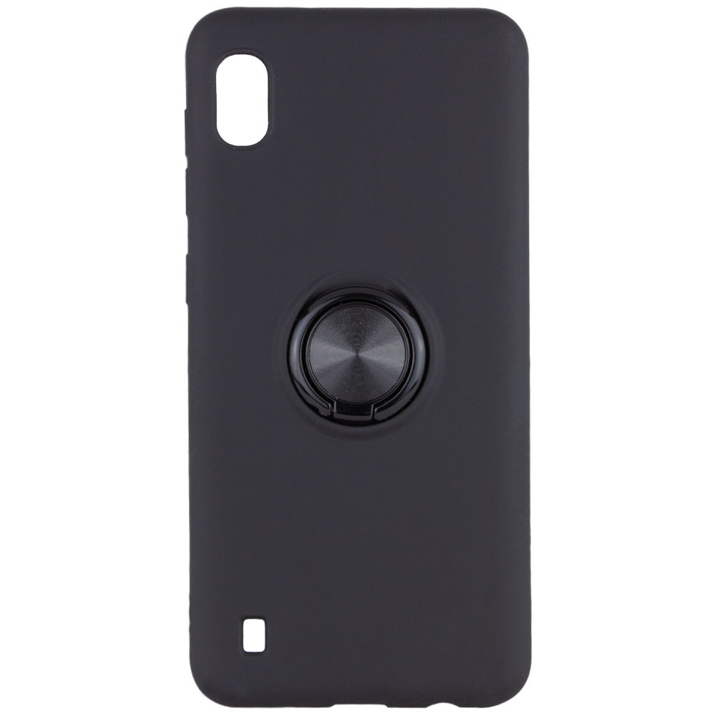 

TPU чехол Summer ColorRing под магнитный держатель для Samsung Galaxy A10 (A105F) Черный (105363)