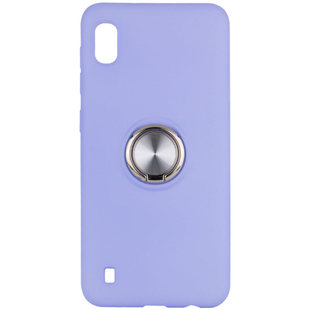

TPU чехол Summer ColorRing под магнитный держатель для Samsung Galaxy A10 (A105F) Фиолетовый (105362)