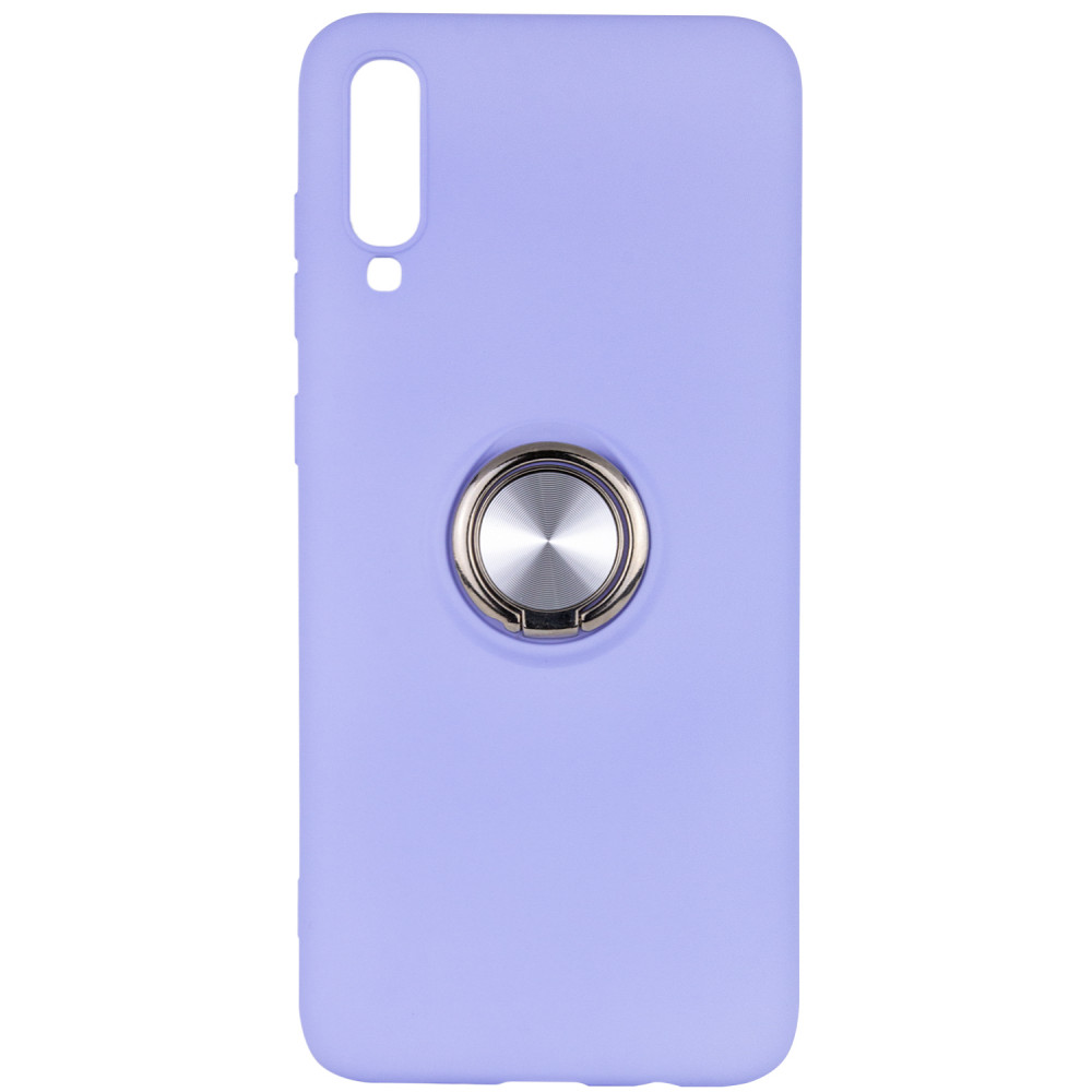 

TPU чехол Summer ColorRing под магнитный держатель для Samsung Galaxy A70 (A705F) Фиолетовый (103599)