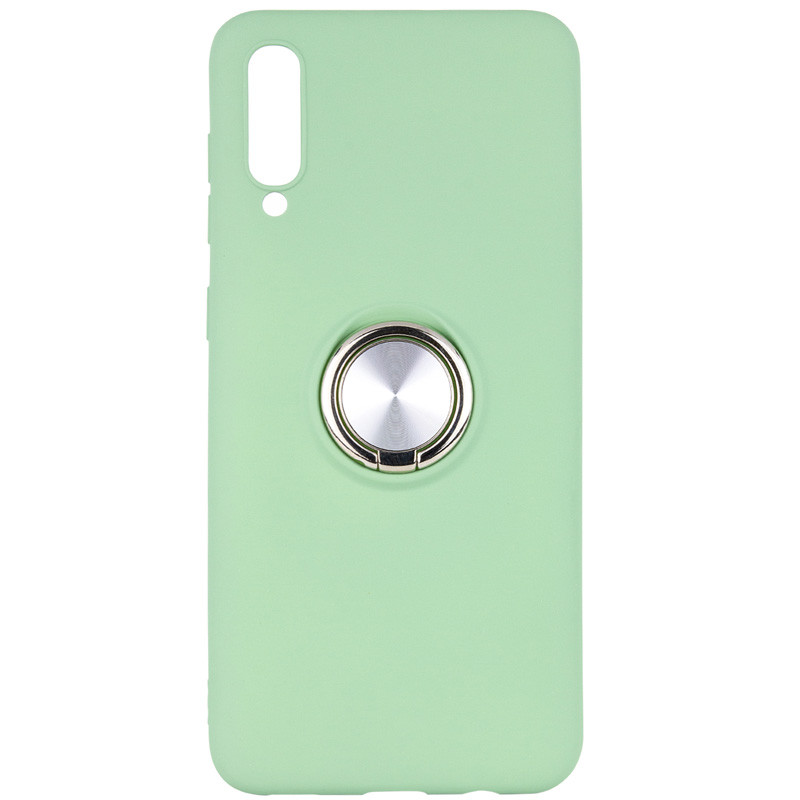 

TPU чехол Summer ColorRing под магнитный держатель для Samsung Galaxy A70 (A705F) Салатовый (103597)