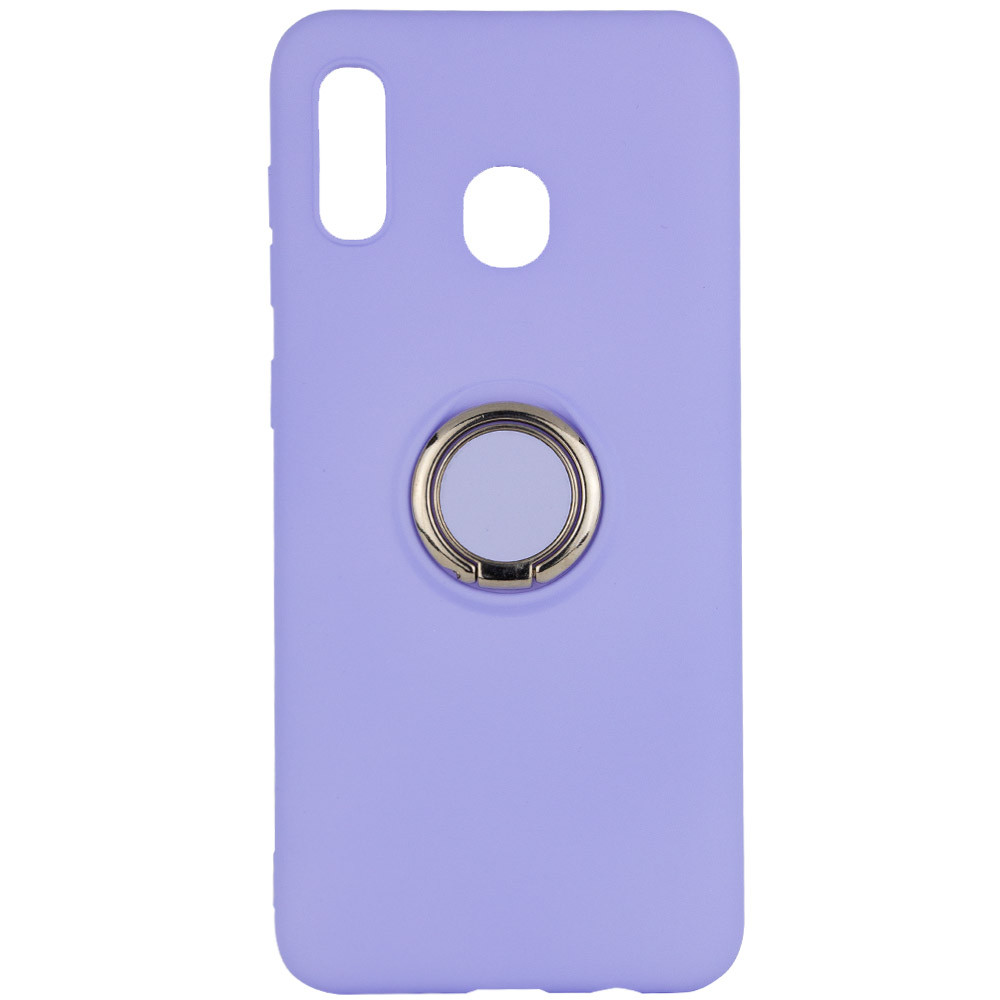 

TPU чехол Summer ColorRing под магнитный держатель для Samsung Galaxy A20 / A30 Фиолетовый (105370)